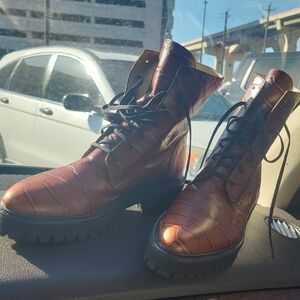 Freda Salvador Brown Ankle Boots